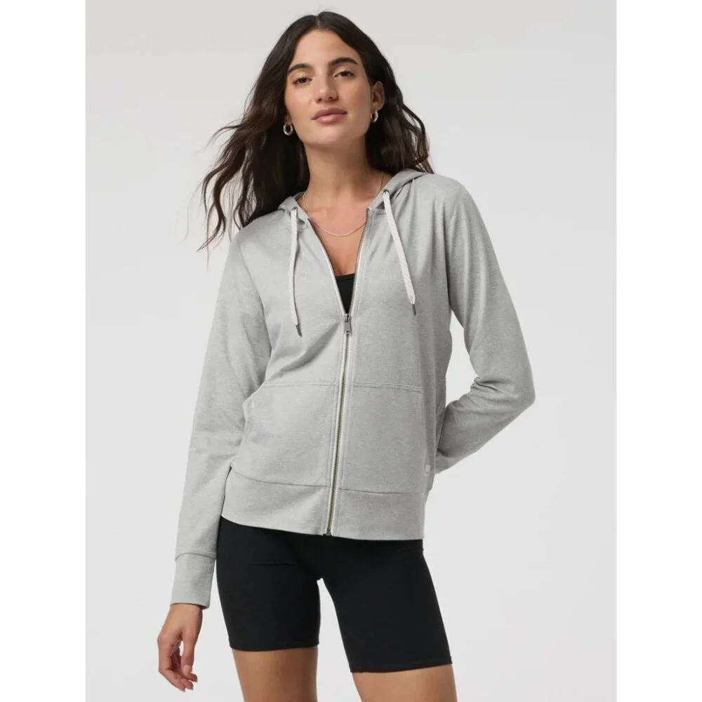 Vuori Halo Performance Hoodie 2.0 Pale Grey Heather Size XS